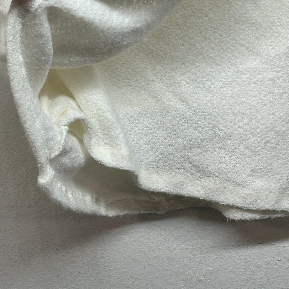 Amanda Uprichard Voila Skirt Ivory mini Extra Small XS tweed boucle faux wrap - Picture 6 of 16